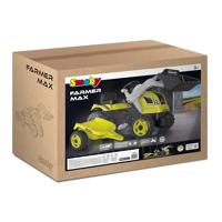 Smoby Farmer Max traptrekker met trailer - Groen - thumbnail