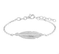 TFT Armband Zilver Veer 1,8 mm 13 + 3 cm - thumbnail