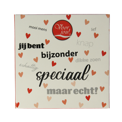 Voor Jou! Tablet zo speciaal en bijzonder 90 Gram Voor Jou! Tablet zo speciaal en bijzonder 90 Gram