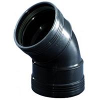 PP bocht 45 graden manchet - 110 mm - thumbnail