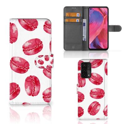 OPPO A54 5G | A74 5G | A93 5G | Book Cover | Pink Macarons OPPO A54 5G | A74 5G | A93 5G | Book Cover | Pink Macarons