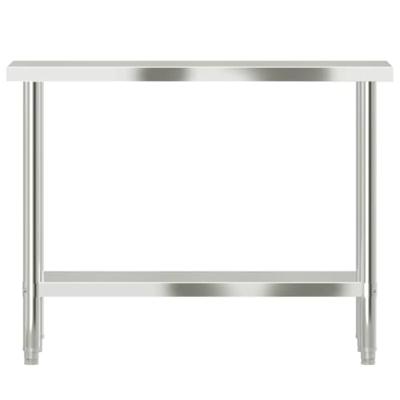 VidaXL Keukenwerktafel 110x30x85 cm roestvrij staal