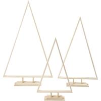 Creativ Company Kerstbomen, h: 40+50+60 cm, b: 22,5+29+35 cm, 3 stuk/ 1 doos - thumbnail