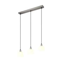 Trio Nikkel hanglampMolly 3-lichts wit glas - R31863007 - thumbnail