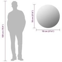 VidaXL Wandspiegel rond 70 cm glas - thumbnail