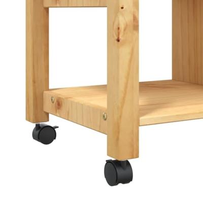 Keukentrolley MONZA 84x40x88,5 cm massief grenenhout