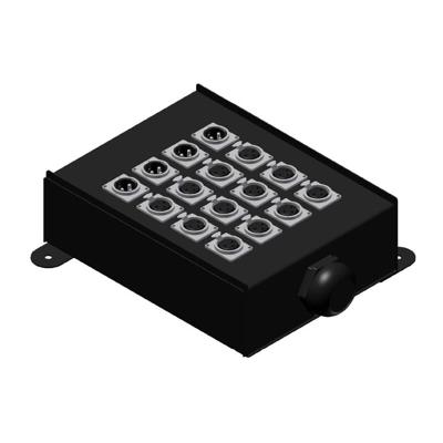 Procab MSB12.4 12x XLR female & 4x male stageblock Procab MSB12.4 12x XLR female & 4x male stageblock