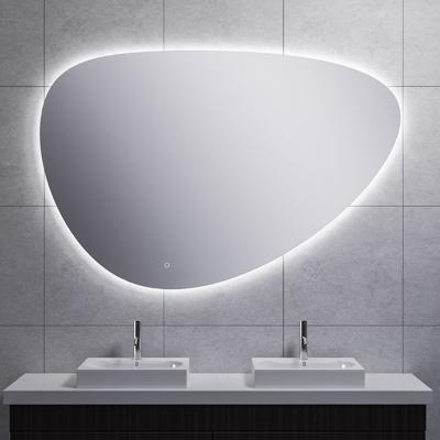 Uovo spiegel ovaal met LED, dimbaar en spiegelverwarming 150 cm