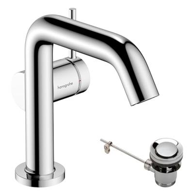 Hansgrohe Tecturis S ééngreeps wastafelkraan 110 Fine CoolStart met PopUp trekwaste, chroom Hansgrohe Tecturis S ééngreeps wastafelkraan 110 Fine CoolStart met PopUp trekwaste, chroom