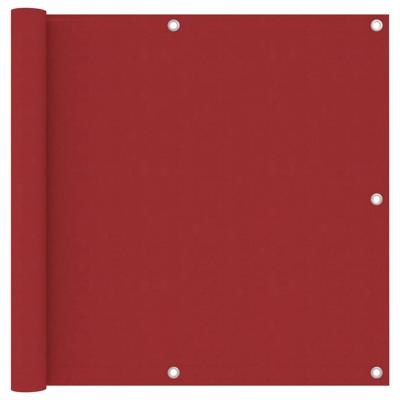 Balkonscherm 90x300 cm oxford stof rood Balkonscherm 90x300 cm oxford stof rood
