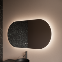 Badkamerspiegel Gliss Orion 70x100cm Horizontaal LED Incl. Spiegelverwarming - thumbnail