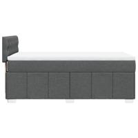 Boxspring met matras stof donkergrijs 80x200 cm - thumbnail