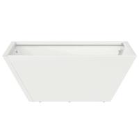 Tuin Kom Plantenbak 5 pcs Wit 40 x 40 x 15 cm Staal - thumbnail