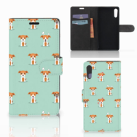 Sony Xperia XZ | Sony Xperia XZs | Telefoonhoesje | Met pasjeshouder | Pups - thumbnail