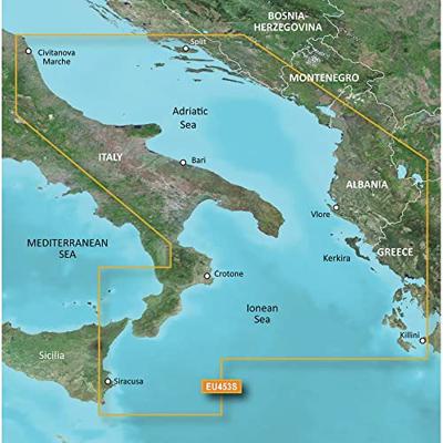 Garmin VEU453S - Adriatische Zee, Zuidkust - SD-kaart