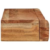 Wandschappen 2 st 100x17x8 cm massief acaciahout - thumbnail