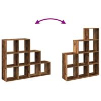 Kamerscherm / boekenkast 137,5x29x103,5 cm hout oud hout - thumbnail