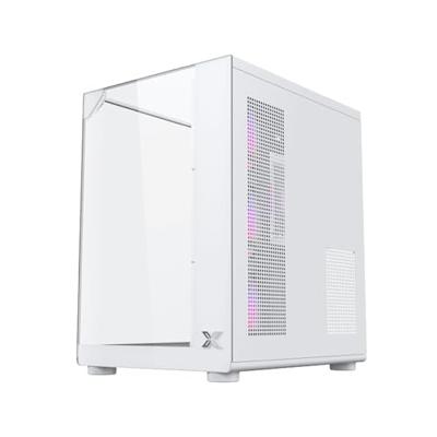 PC-behuizing (zonder voeding) - XIGMATEK - Aqua Compact Arctic - Cube - ATX-vormfactor - 4x120mm A-RGB meegeleverd - Wit