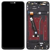 LCD-scherm en digitizer volledige montage met frame voor Huawei Honor 8X (zwart) - thumbnail