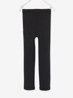 Fleece-legging voor meisjes zwart - thumbnail