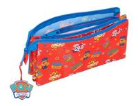 Pennenetui met 3 vakken The Paw Patrol Cool Blauw Rood 22 x 12 x 3 cm - thumbnail