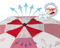 Strandparasol Rood Ø 200 cm SPF50+ Navy - thumbnail