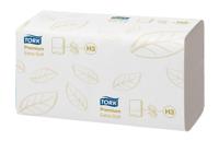 Tork Premium handdoek extra soft, 2-laags, ZZ-fold, systeem H3, wit, 200 sheets, pak van 15 stuks - thumbnail