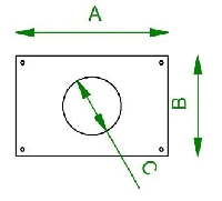Modular - Gypkit 190X190 - Ø80 - thumbnail