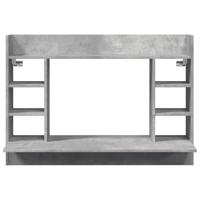 Wandbureau 105x48x75 cm bewerkt hout betongrijs - thumbnail