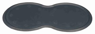 TRIXIE PLACEMAT NATUURRUBBER DONKERGRIJS 45X25 CM 2 ST