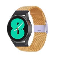 By Qubix - Braided nylon bandje - Geel - Compatible met Xiaomi Mi Watch/Compatible met Xiaomi Watch 2 / Compatible met Xiaomi Watch S1 / S2 / S3 / S4 - Compatible Xiaomi bandje - thumbnail