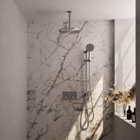 Brushed Carving thermostatische inbouw regendouche SET 72 | 30 cm douchekop | 3-standen handdouche - thumbnail