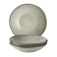Dutch Rose Organic 4 borden diep 23,5 cm creme - thumbnail