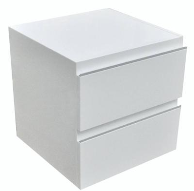 Ladekast 450X450 Hoogglans Wit Gelakt Aqua Splash