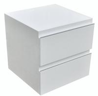 Ladekast 450X450 Hoogglans Wit Gelakt Aqua Splash - thumbnail