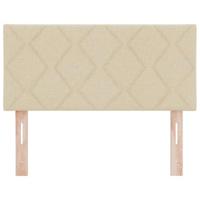 Hoofdbord met LED -striplichten met hoofdeinde Crème 90 cm Stof - thumbnail