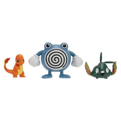 Pokemon Battle Figure Pack - Charmander, Poliwhirl & Trubbish