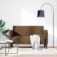 Loveseat bank 110 cm kunstleer bruin - thumbnail