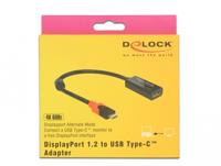 DeLOCK DisplayPort adapter voor USB-C monitor 4K - thumbnail