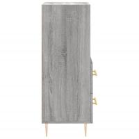 Dressoir 34,5x34x90 cm bewerkt hout grijs sonoma eikenkleurig - thumbnail
