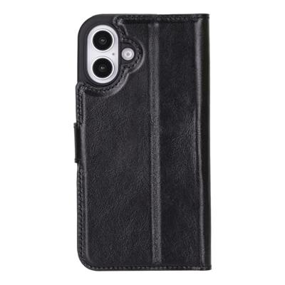 NorthLife iPhone 16 Plus - Leren Afneembare 2-in-1 bookcase telefoonhoes - Zwart