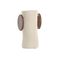 Vaas Home ESPRIT Bruin Beige Mangohout Papier-maché - thumbnail