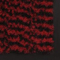 VidaXL Droogloopmat rechthoekig getuft 90x150 cm rood - thumbnail