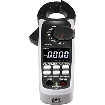 VOLTCRAFT VC-533 Stroomtang Digitaal CAT III 600 V Weergave (counts): 6000