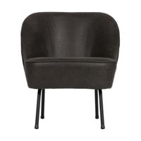 BePureHome Vogue fauteuil kunstleer zwart - thumbnail