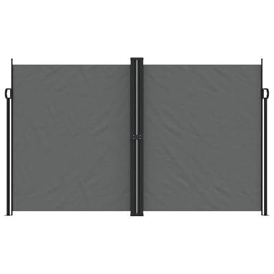 VidaXL Windscherm uittrekbaar 200x600 cm antracietkleurig