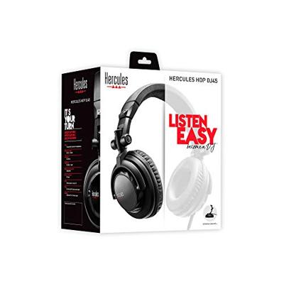 Hercules HDP DJ45 Over Ear koptelefoon Kabel Zwart Vouwbaar DJ