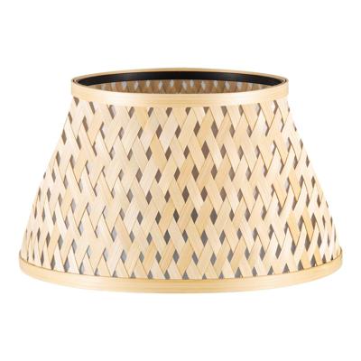 Bamboo Lampenkap - Conisch - Beige - Boheemse stijl - ø30 x 17 cm - E27 fitting - Ontworpen voor tafellampen en Pendellamp - Ontworpen voor woonkamer en eetkamer