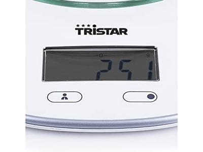 Tristar KW-2445 Keukenweegschaal Digitaal Weegbereik (max.)=5 kg Wit Tristar KW-2445 Keukenweegschaal Digitaal Weegbereik (max.)=5 kg Wit