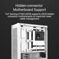 Asus TUF Gaming GT302 ARGB Midi-tower PC-behuizing Wit 4 voorgeïnstalleerde ventilators, Geïntegreerde verlichting, Stoffilter, Zijvenster - thumbnail